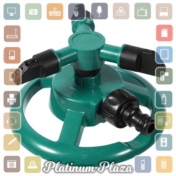 Round Sprinkler Air Taman 360 Derajat Full Set - Green`EG7IYZ-