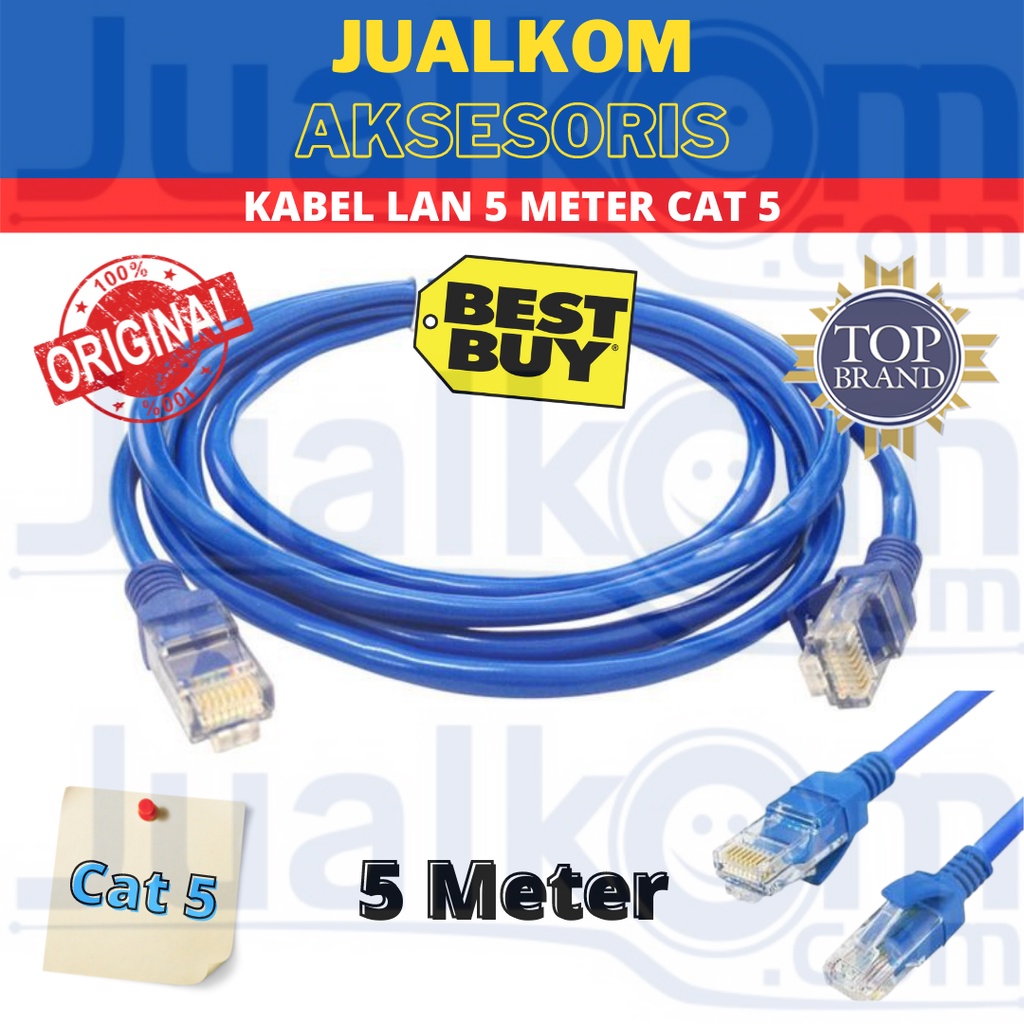 KABEL LAN 5 METER CAT 5