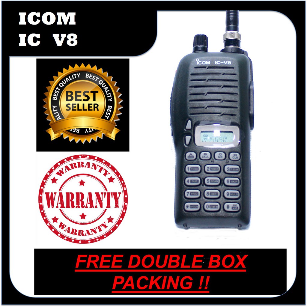 GROSIR / MURAH / TERLARIS BERGARANSI Ht ICOM V8 Baru / Handy Talky Icom V8 Single Band VHF / Radio K