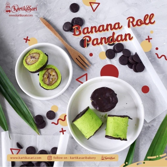 

T20R Banana Roll Kartika Sari - Pandan Ht501Gr