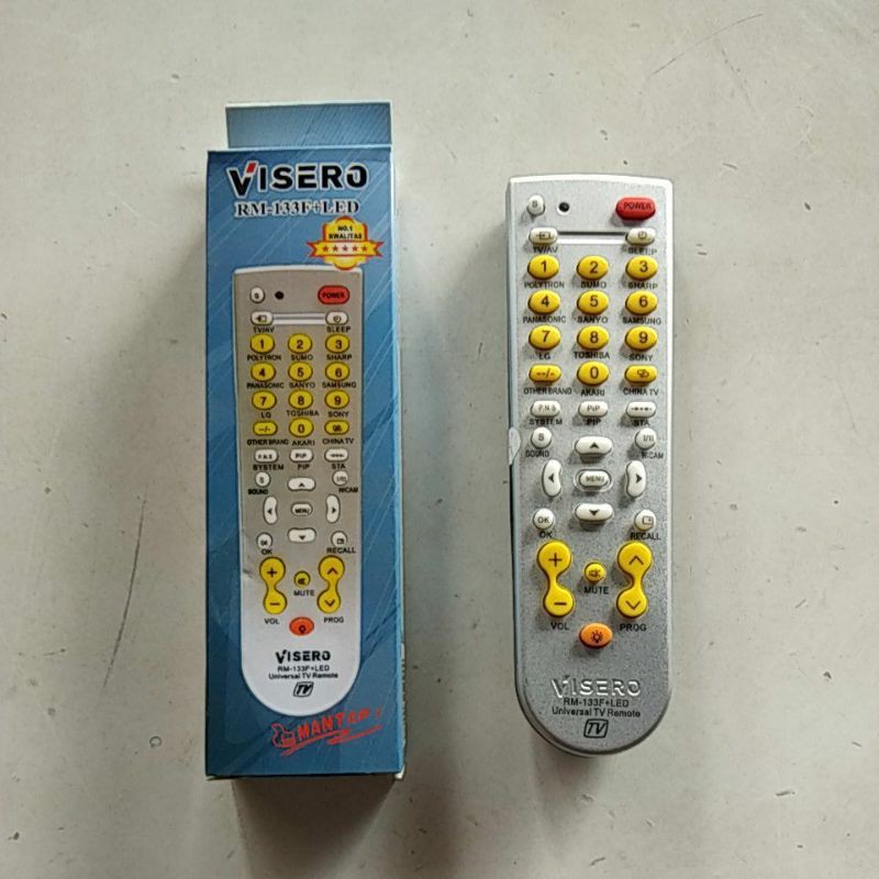 REMOT TV UNIVERSAL VISERO RM 133+Led