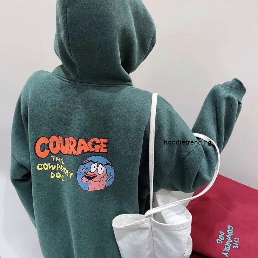 HODISO - Cowardly Dog Hoodie Jumper Pullover