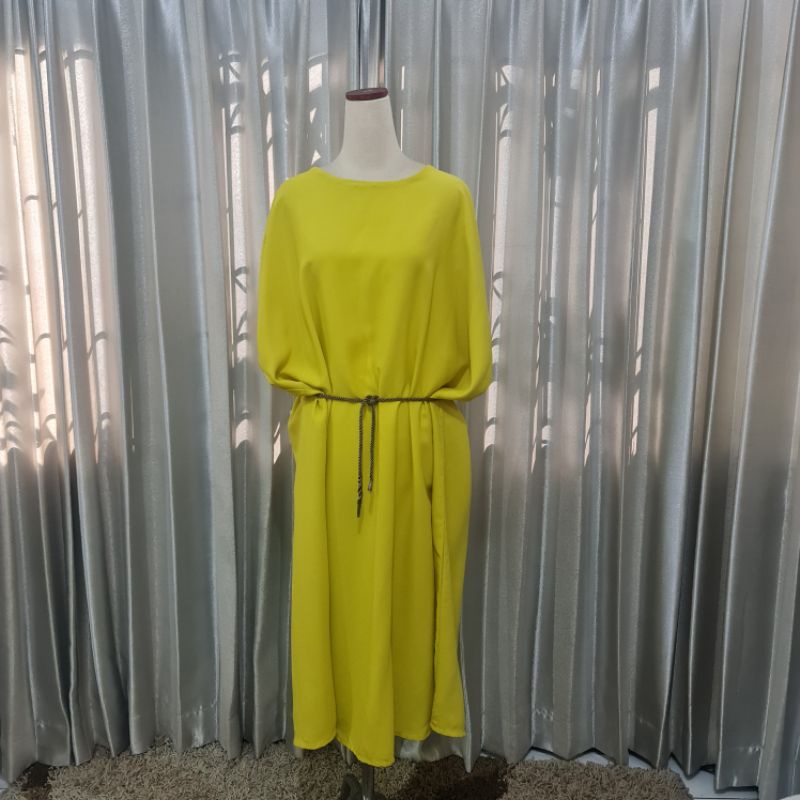 NEW  Lime Semi Kaftan Formal/Party Dress