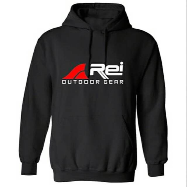 TERBARU JAKET HOODIE JUMPER REI OUTDOOR HITAM ALL SIZE M L XL XXL XXXL XXXXL XXXXXL