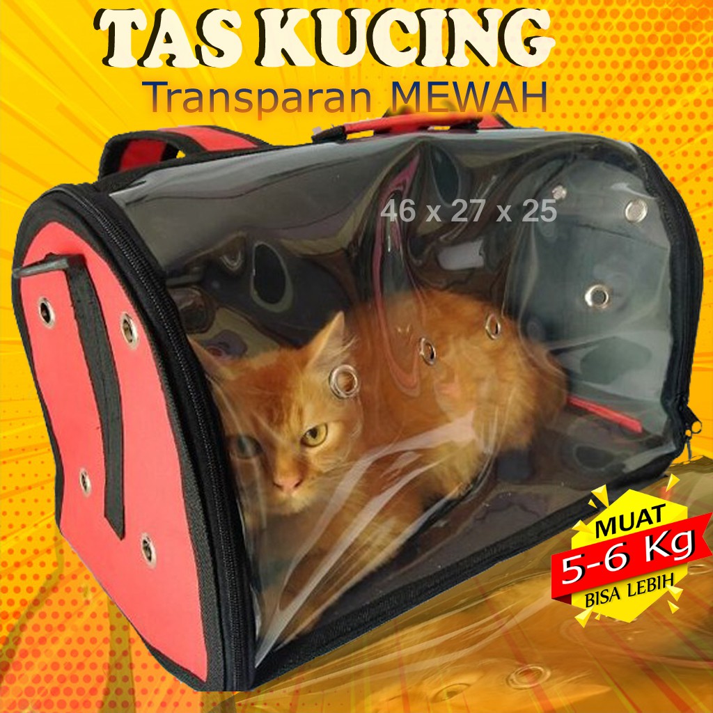 Keranjang Tas Kucing Transparan