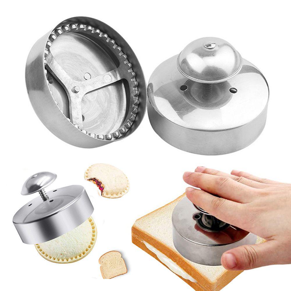 Solighter Sandwich Cutting Sealing Mold Bakeware Pastry Dekorasi Makanan Fondant Pie Cookie Cutter