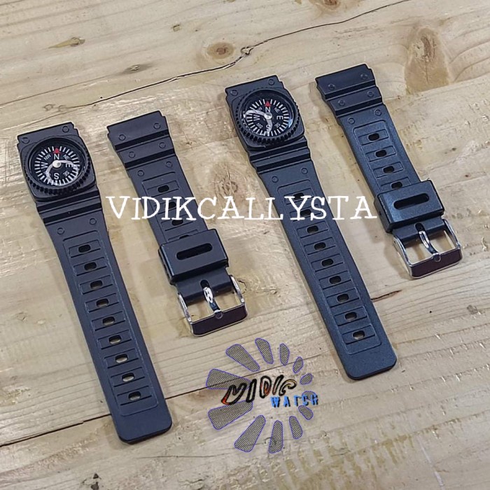 TALI JAM TANGAN RUBBER KARET CASIO 20MM CALCULATOR 20 MM