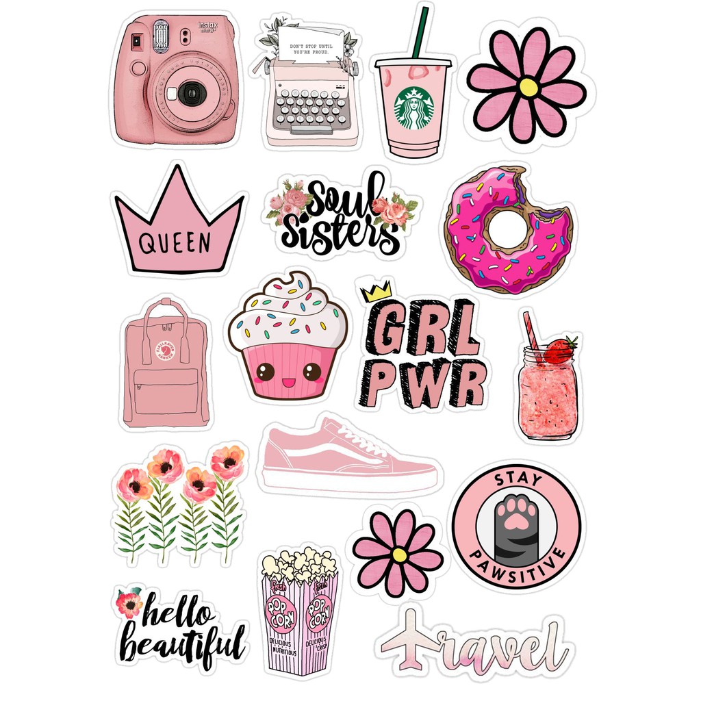 STIKER TUMBLR PINK Shopee Indonesia