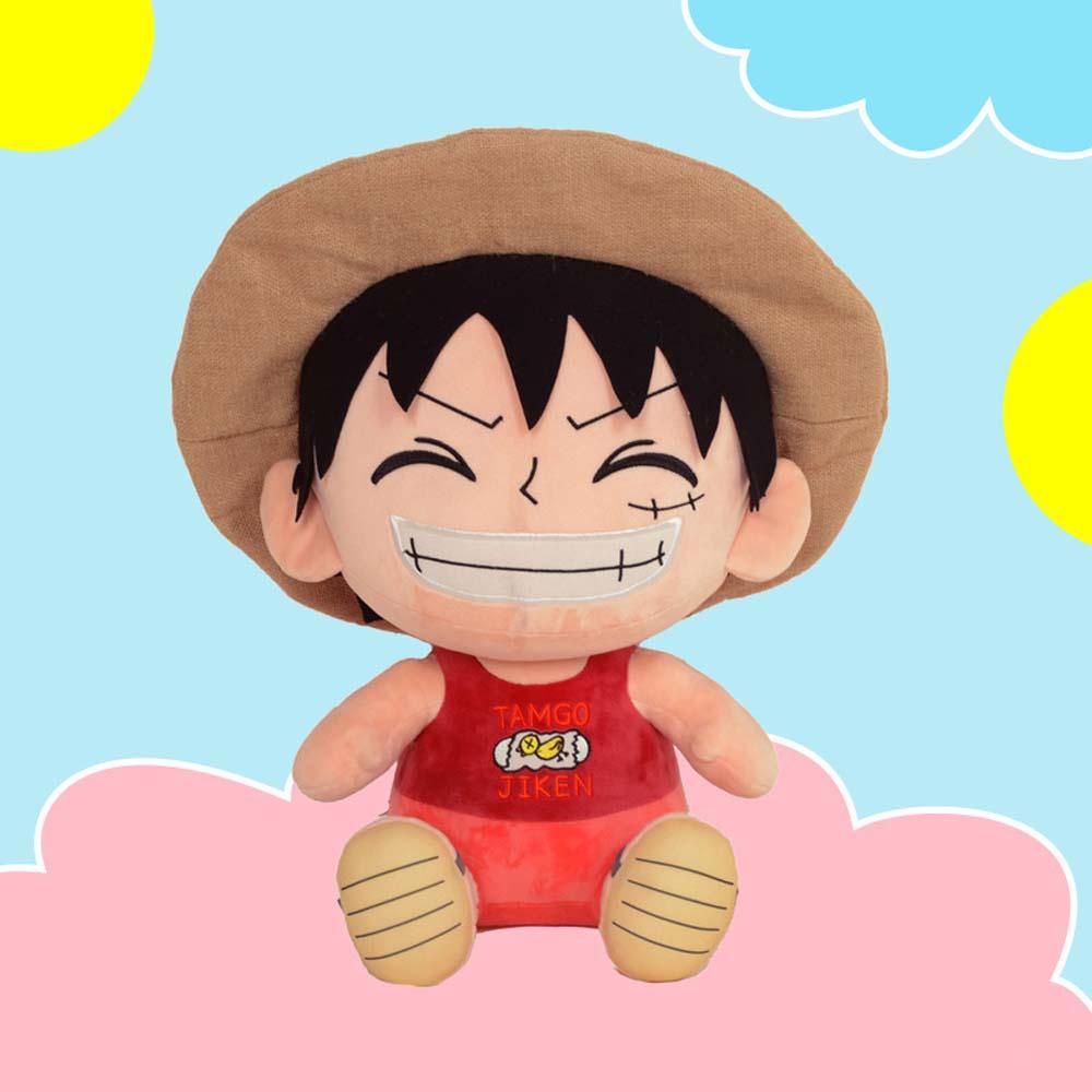 Needway Monkey D Luffy Lucu 25 cm Pet Cushion Boneka Mainan Anak Hadiah Mainan Mewah