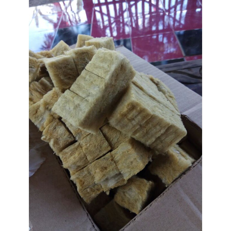 

20pcs Rockwool Cultiline siap pakai 20 kotak Rockwool media tanam hidroponik