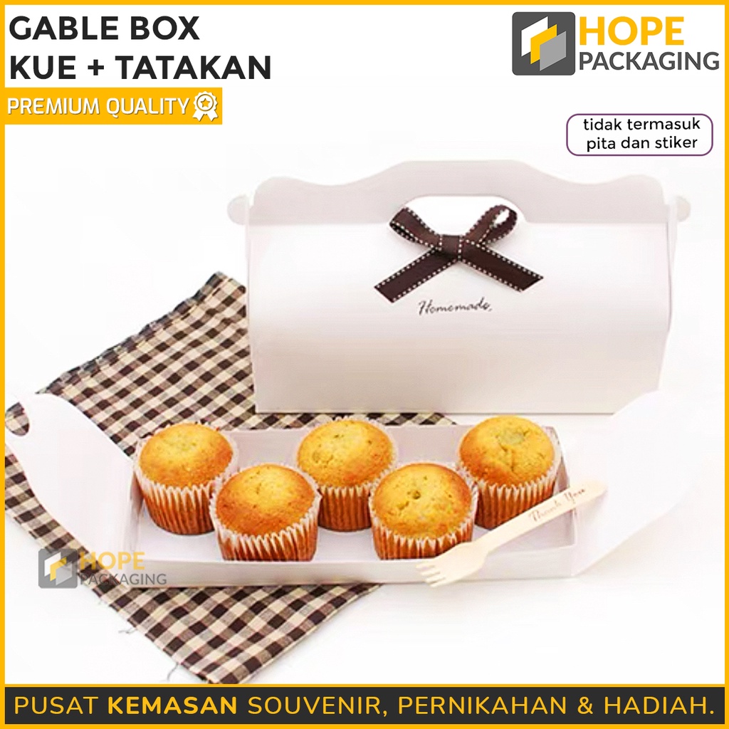 Gable box / Dus Roll Cake / Dus bolu gulung / roll cake box Tatakan 27.5x12cm Kardus / Hampers / Kemasan / Packing