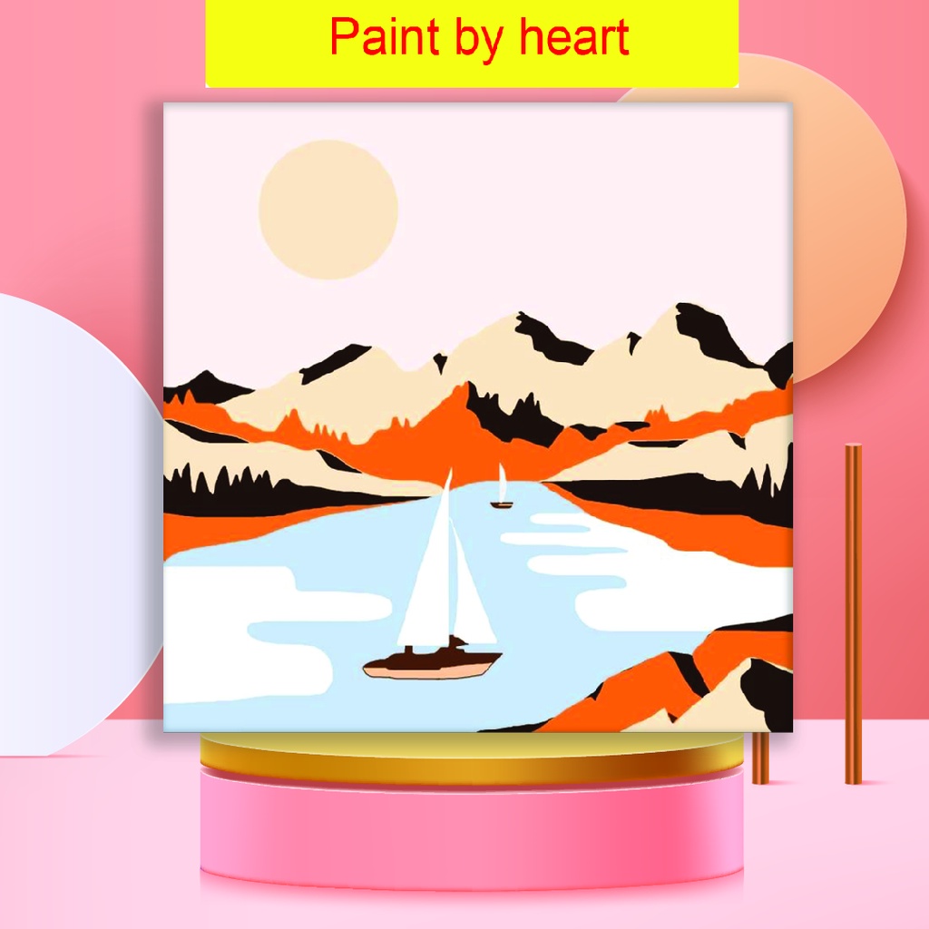 

PAINTING BY NUMBER 20X20 PENINSULA CANVAS / DIY PAINTING / PAINTING KIT