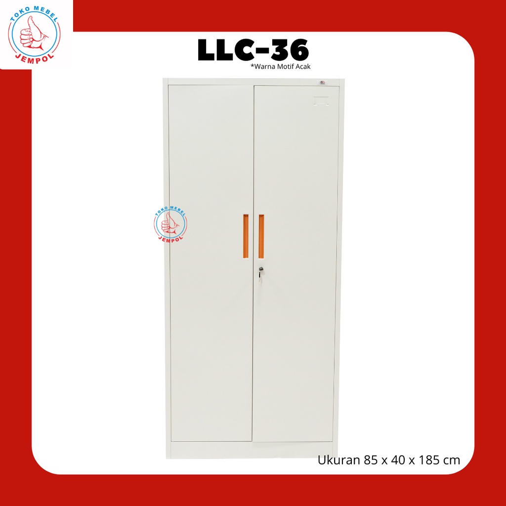 Lemari Pakaian Besi LLC-36 ECHO/Lemari Besi Gantung Sap/Loker Pakaian Kaca Brankas/Lemari Baju Besi/