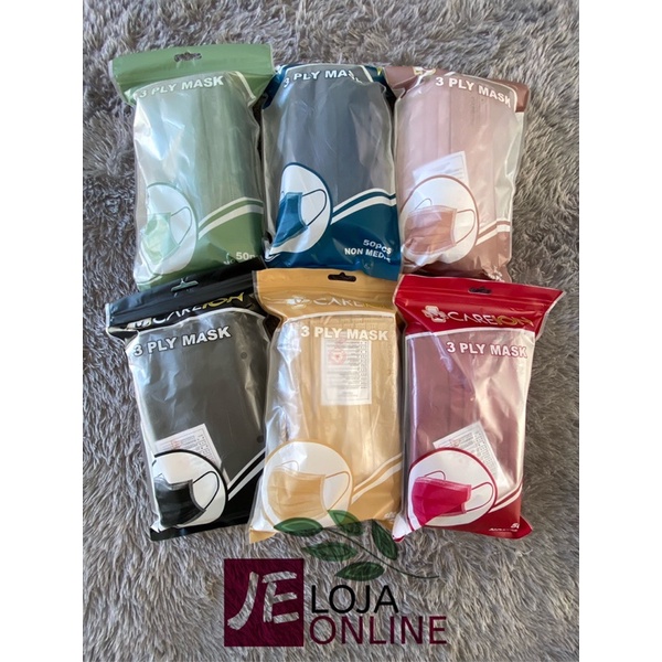 MASKER CAREION EARLOOP 3PLY / 4PLY - 1 PACK (50 PCS)