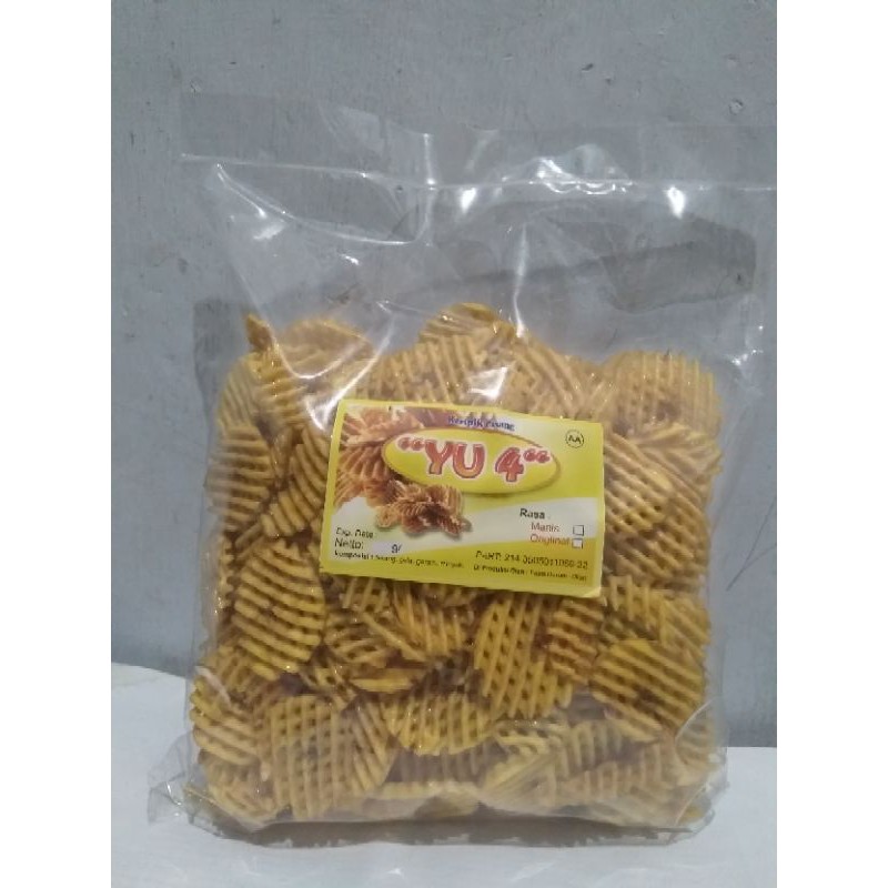 

Keripik pisang spiral manis original