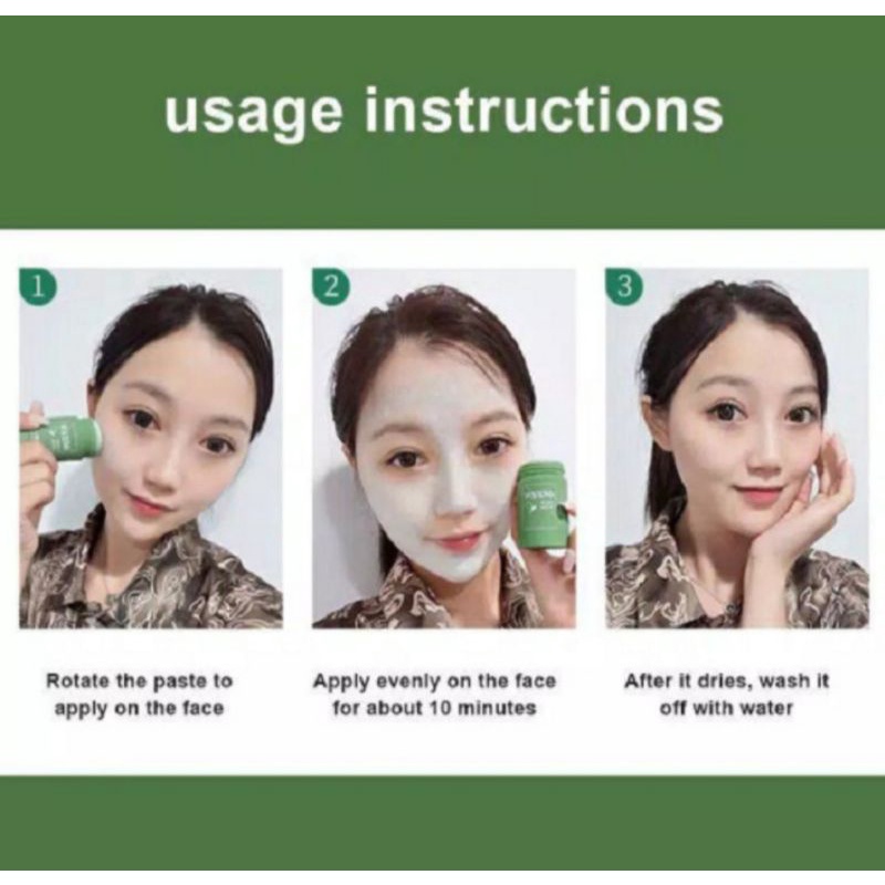 GREEN MASKER STIK GREEN TEA PENGHILANG KOMEDO GREEN MASK STICK ORI MEIDIAN