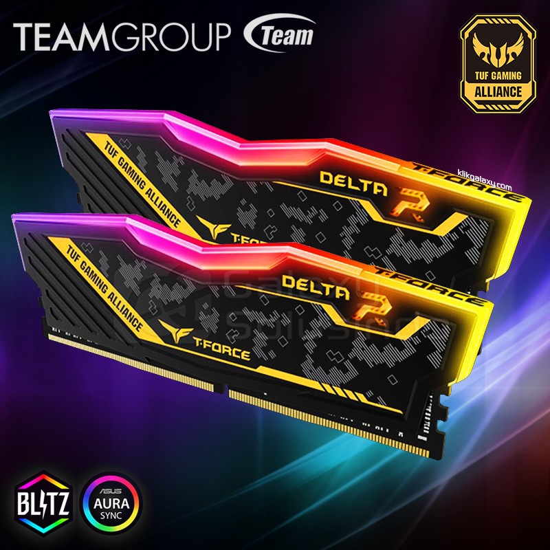 MEMORY TEAM DELTA TUF GAMING RGB 16GB 8x2GB 3200MHz DDR4