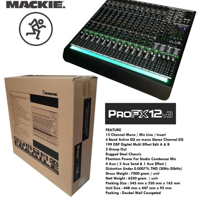 mixer audio mackie pro fx 12 v3