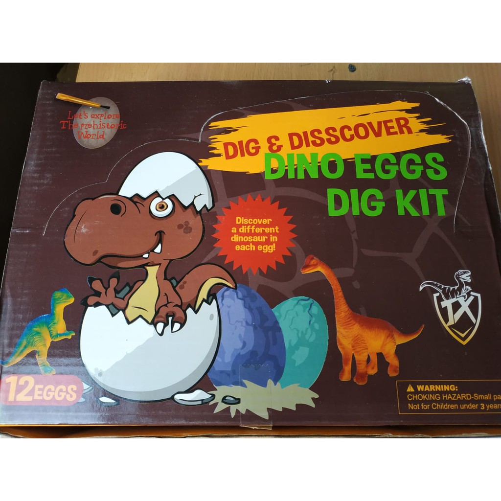 SET Mainan Edukasi Arkeologi Fosil Dinosaurus dan Telur Dino