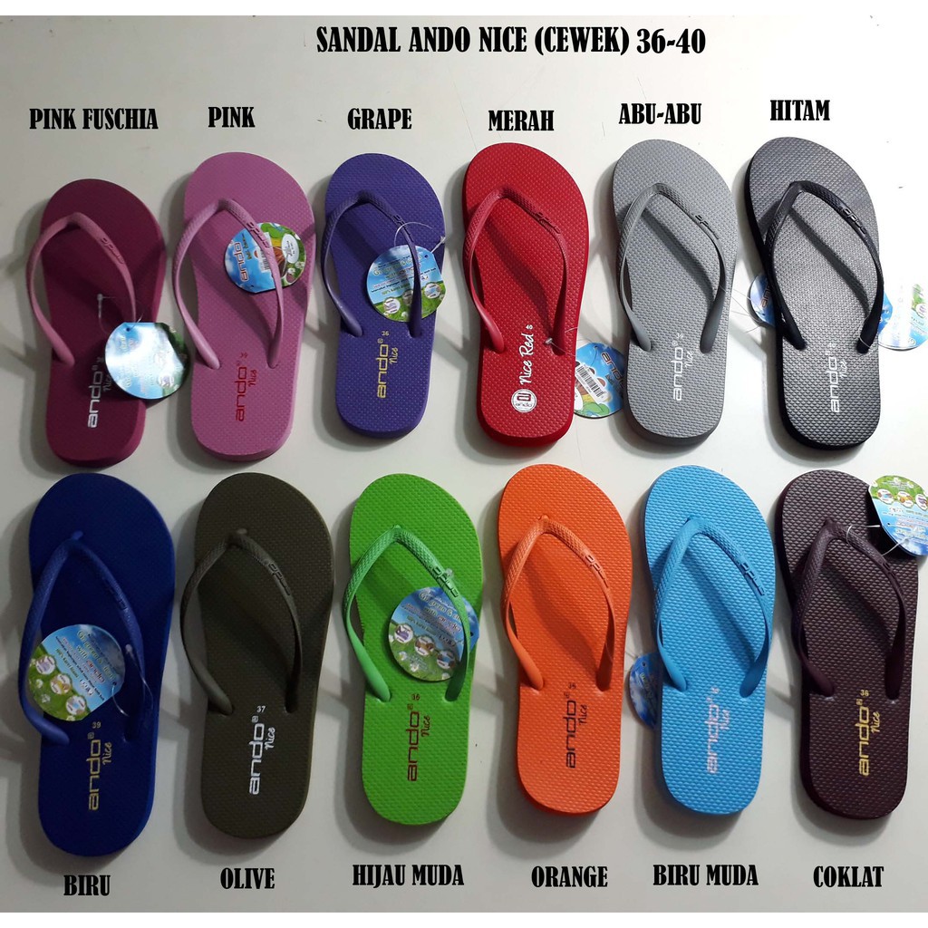  SANDAL  JEPIT WANIT ANDO  NICE TERBARU DIJAMIN ORIGINAL 