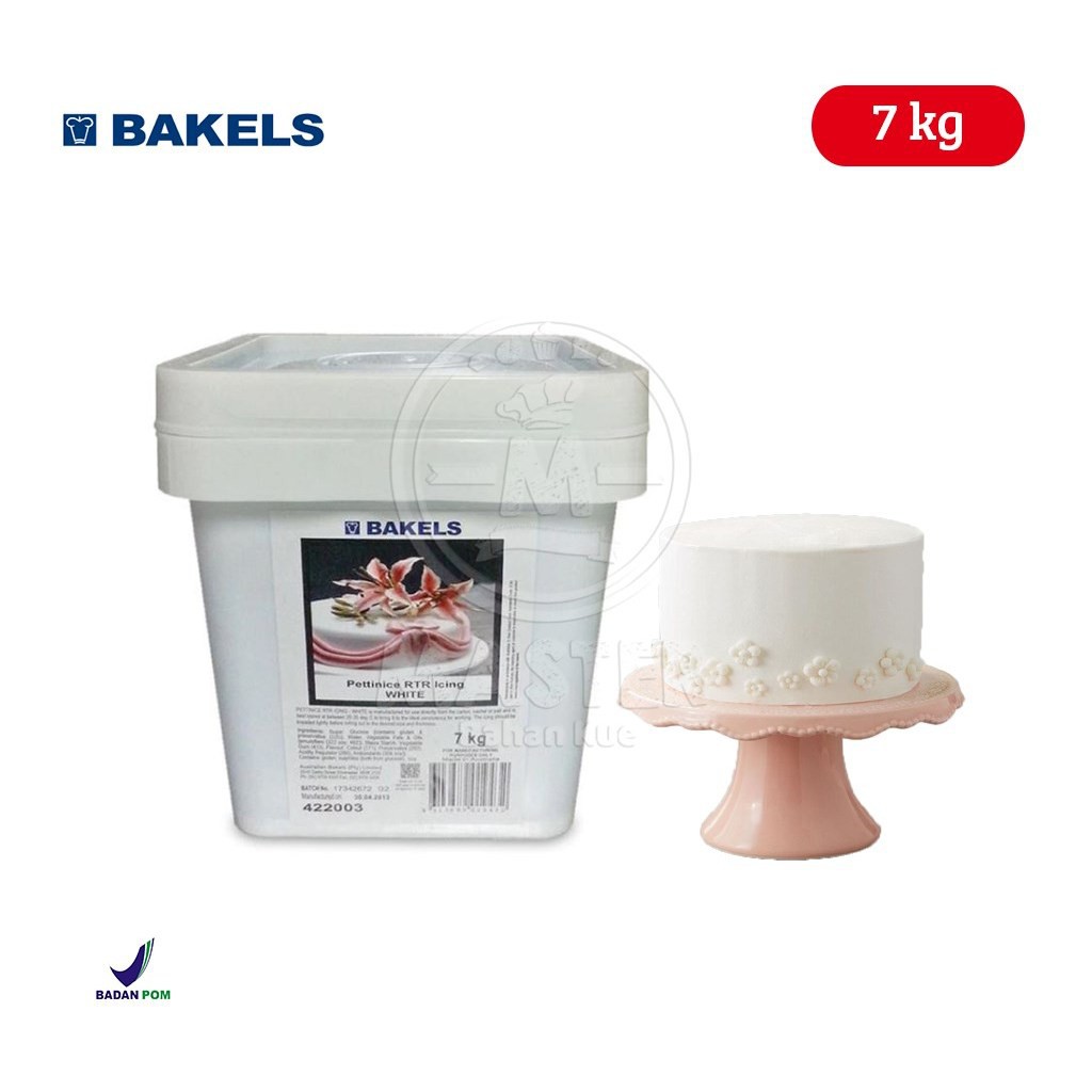 

Bakels Pattenice RTR Icing Fondant White / Gula Dekorasi [1 Pail 7 kg]