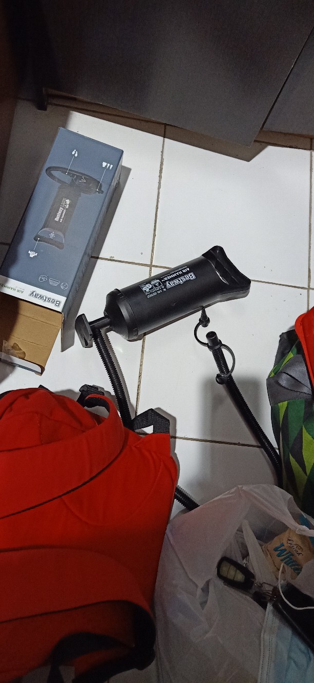 Kasur Angin Pompa Bestway Single 1 Orang #67000 + Pompa 12