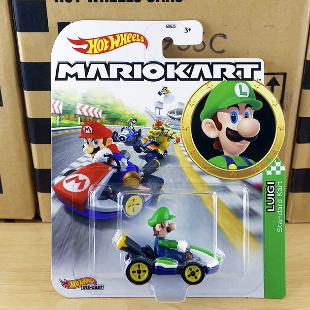 hot wheels mario kart luigi standard kart