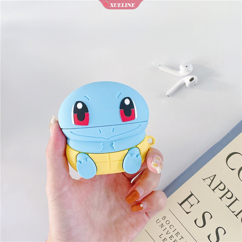 Soft Case Silikon Earphone Bluetooth Motif Kartun Pok Mon Lucu Untuk AirPods pro