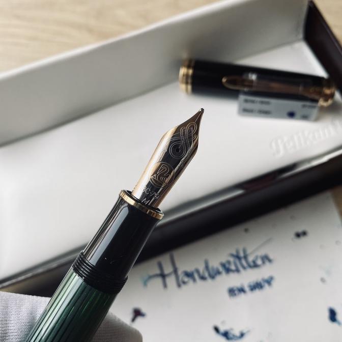 

PELIKAN Fountain Pen Souveran M1000 #Meisterstuck Lamy Iroshizuku - Black, Fine ---Terbaru---