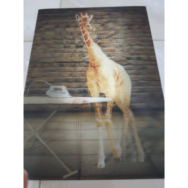 (kecil) Poster gambar 3 dimensi, cover 3 dimensi