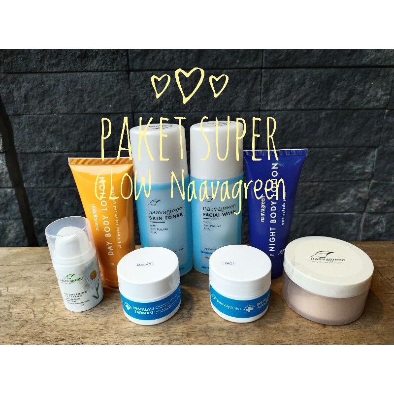 PAKET SUPER GLOW NAAVAGREEN - ORIGINAL NAAVAGREEN SKINCARE