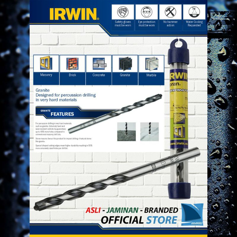 IRWIN MATA BOR TEMBOK 10MM / MATA BOR BETON 10 MM