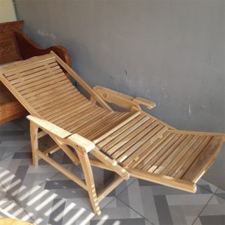  Kursi  Santai  Ayun Pantai Furniture Minimalis Kayu Jati 