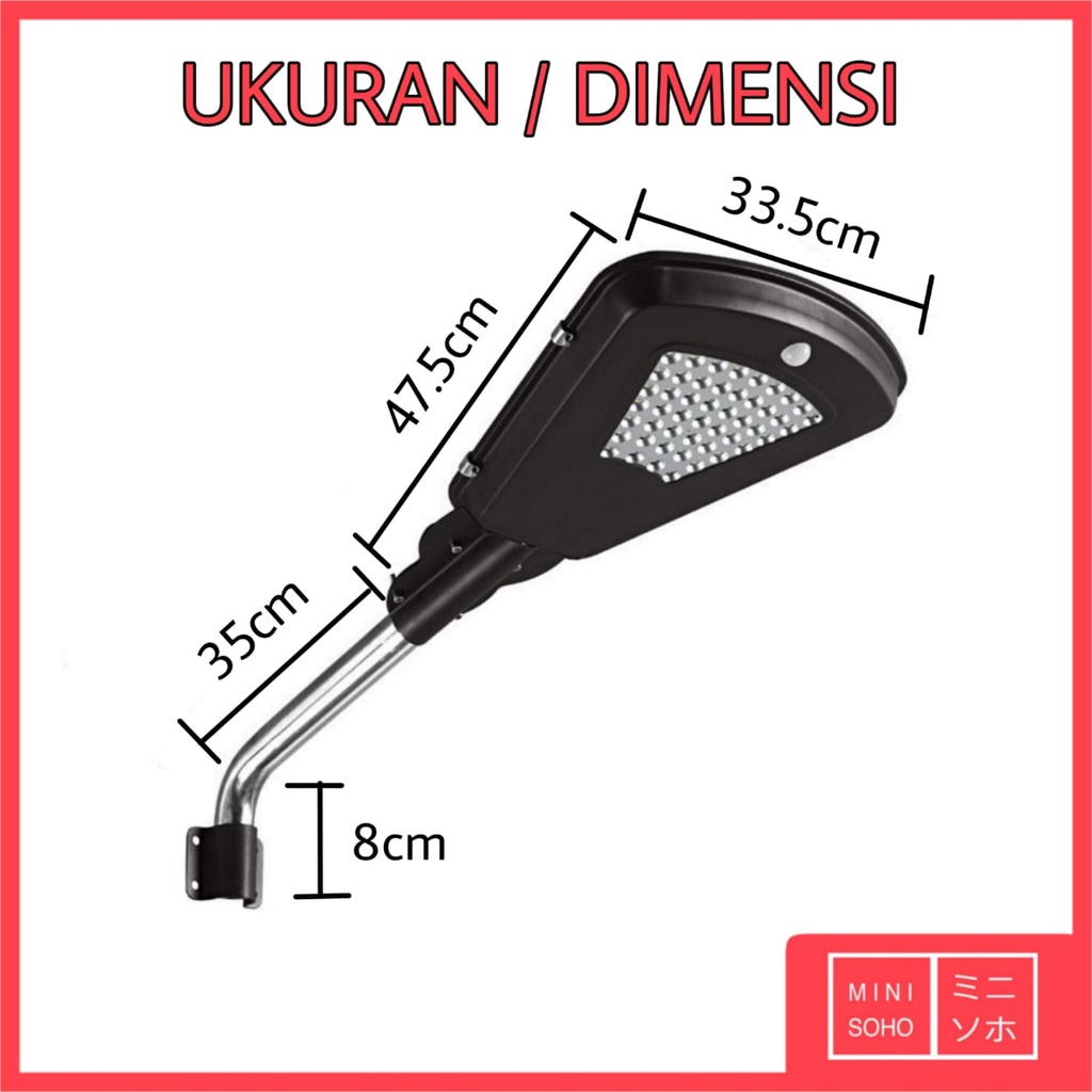 Lampu Jalan PJU Solar Cell LED 25W Panel Tenaga Surya Matahari Sorot IP65 Waterproof