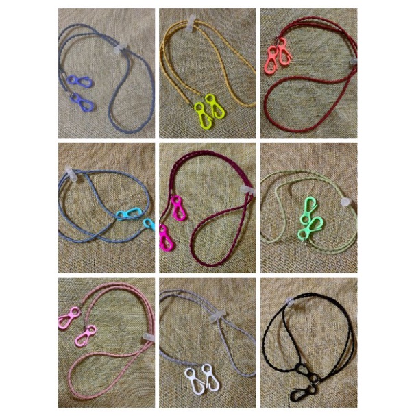 tali karet kalung masker 2in1 gembul curly