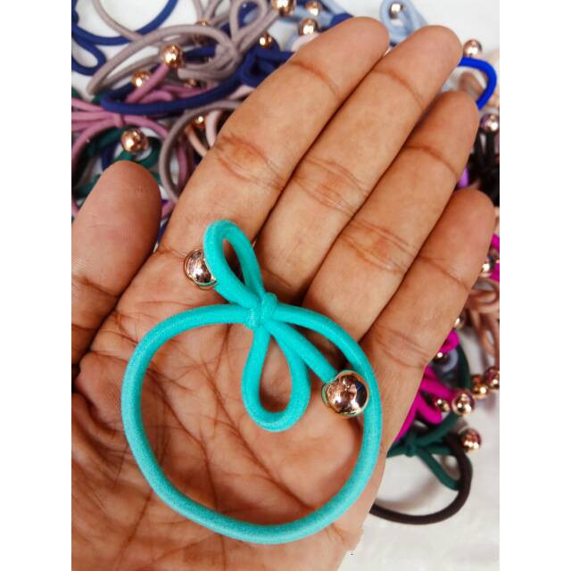 Karet rambut 12 PCS simpul tali sepatu