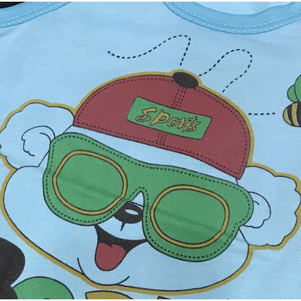 BAYIe - 6 PCS Kaos Singlet / Kutung Bayi/Anak Laki/Perempuan Motif BEAR MF Size S, M, L, XL