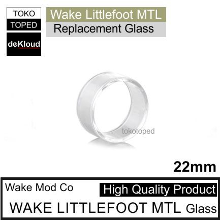 koleksi tabung bahan kaca WAKE LITTLEFOOT MTL warna glass bening