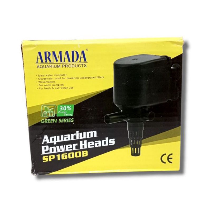 PROMO MURAH POMPA AQUARIUM KOLAM HIDROPONIK ARMADA SP 1600B