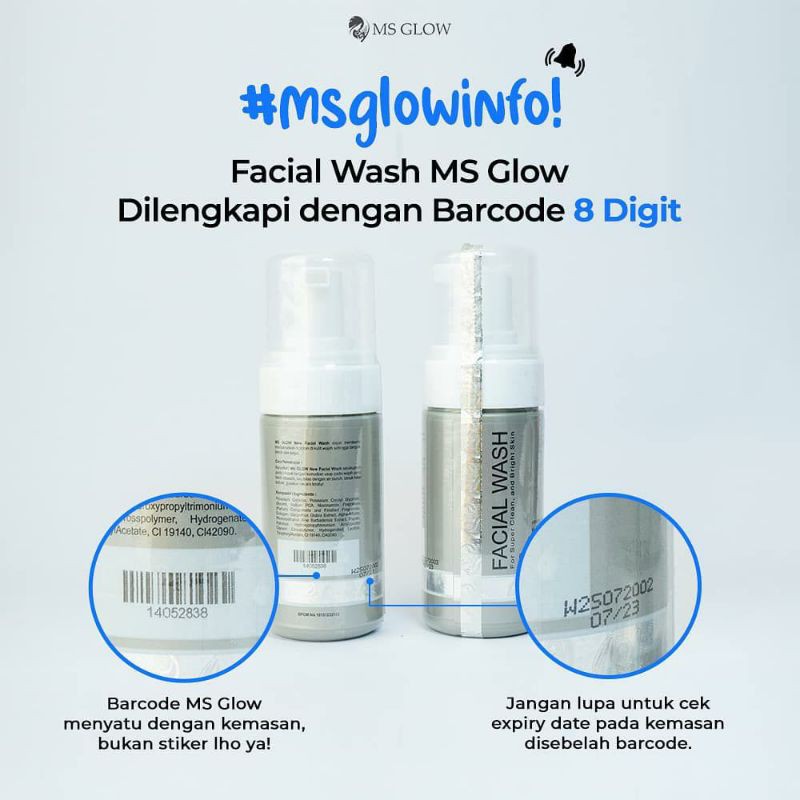 Facial Wash MS GLOW ORI BPOM aman bumil dan busui