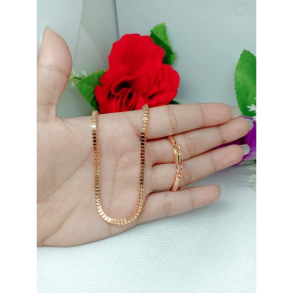 Kalung milano kaca dewasa 45 cm 60 cm