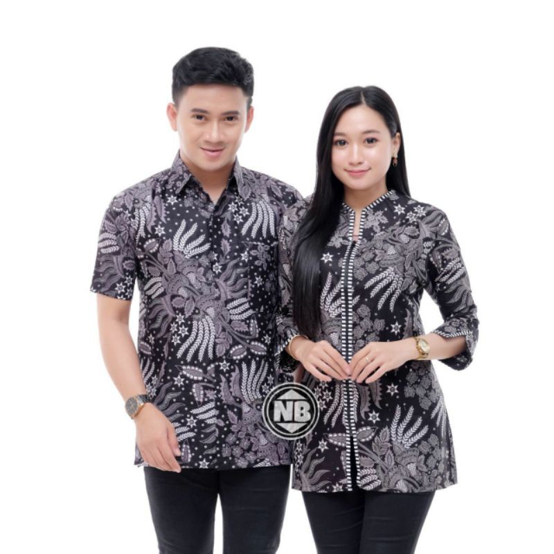 SARIMBIT BATIK COUPLE ATASAN BATIK WANITA MANGGAR Mega Mendung Daun Mohabaten Sabuk