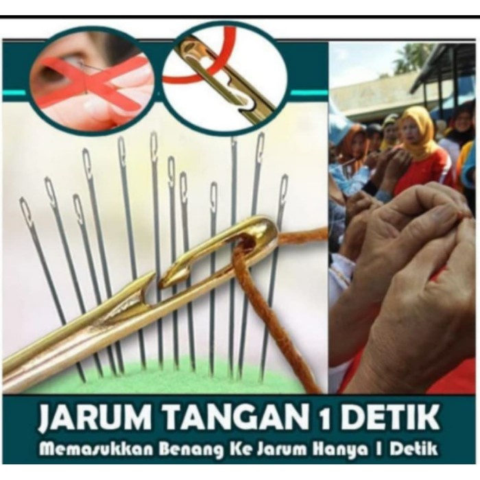 BAROKAH GAMIS FREE SATU SET KOTAK ALAT JAHIT JARUM TANGAN 12 PCS ANTI REPOT PRAKTIS