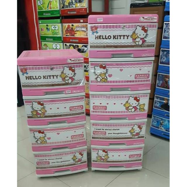 Lemari Plastik Napolly Sfc2-5000 Hkbf Hello Kitty<br />r