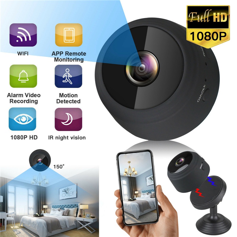 KAMERA CCTV MINI TERSEMBUNYI TANPA KABEL WIFI CAMERA PENGINTAI KECIL WIRELESS SPYCAM SPY HIDDEN CAMERA IP CAM MURAH TERHUBUNG HP PORTABLE PENGINTIP MATA2 JS115