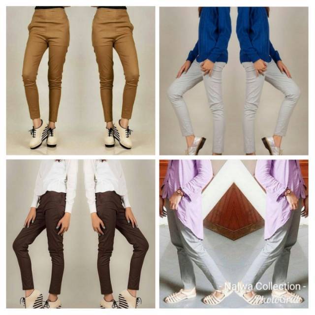 CELANA LEGGING KATUN WANITA MURAH KATUN STRETCH DEWASA SIZE 3XL