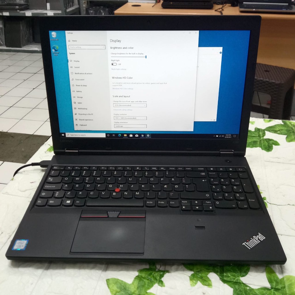 LAPTOP LENOVO THINKPAD L560 CORE I5 GEN 6 RAM 8GB HDD 500GB