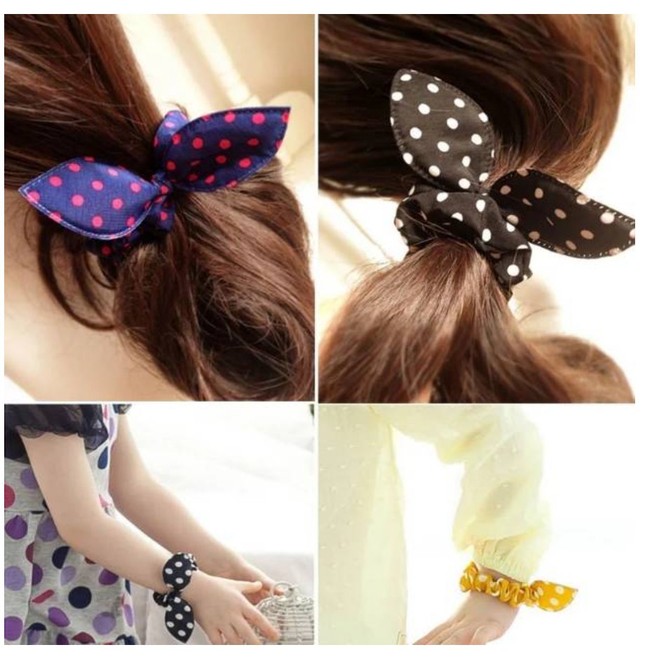 BAJ Ikat Rambut Korea / Karet Rambut Anak / Jepit Rambut / Kunciran Rambut Karet Chibi IR027