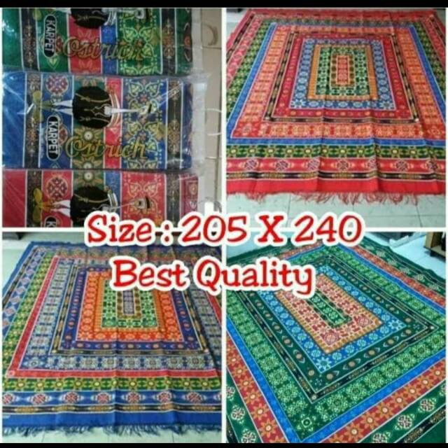 Ostrich Karpet hambal permadani premium ukuran besar murah dan berkualitas 205x240 shiva hambal perm