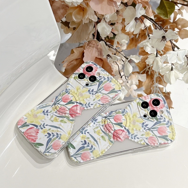 Colorful Flower Bow Softcase Casing Case iphone XS XS Max XR 11 Pro Max 12 Pro Max 13 Pro Max